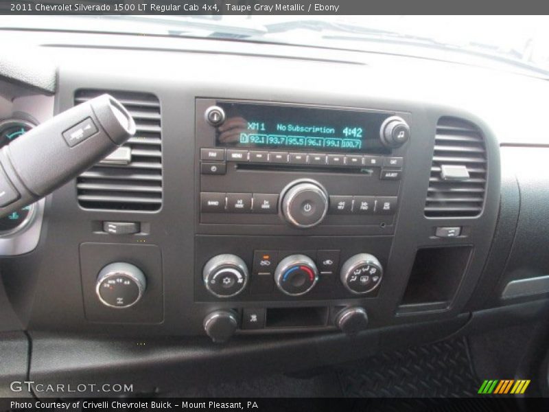 Taupe Gray Metallic / Ebony 2011 Chevrolet Silverado 1500 LT Regular Cab 4x4