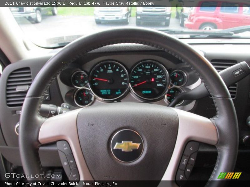 Taupe Gray Metallic / Ebony 2011 Chevrolet Silverado 1500 LT Regular Cab 4x4