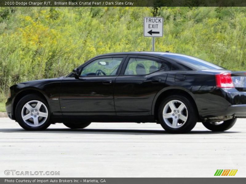 Brilliant Black Crystal Pearl / Dark Slate Gray 2010 Dodge Charger R/T