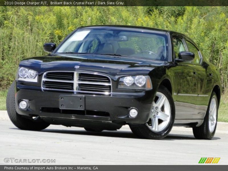 Brilliant Black Crystal Pearl / Dark Slate Gray 2010 Dodge Charger R/T