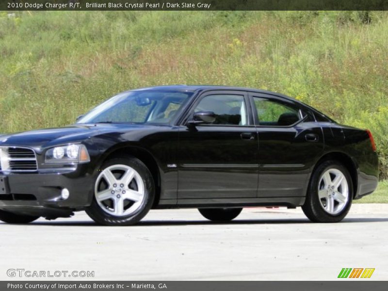 Brilliant Black Crystal Pearl / Dark Slate Gray 2010 Dodge Charger R/T