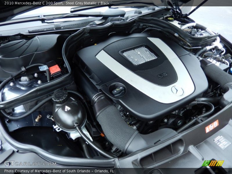 Steel Grey Metallic / Black 2010 Mercedes-Benz C 300 Sport