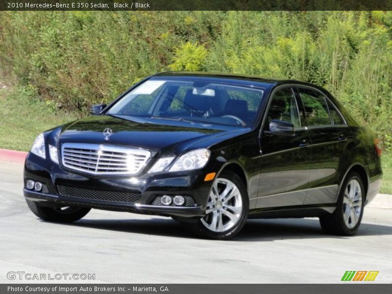 Black / Black 2010 Mercedes-Benz E 350 Sedan