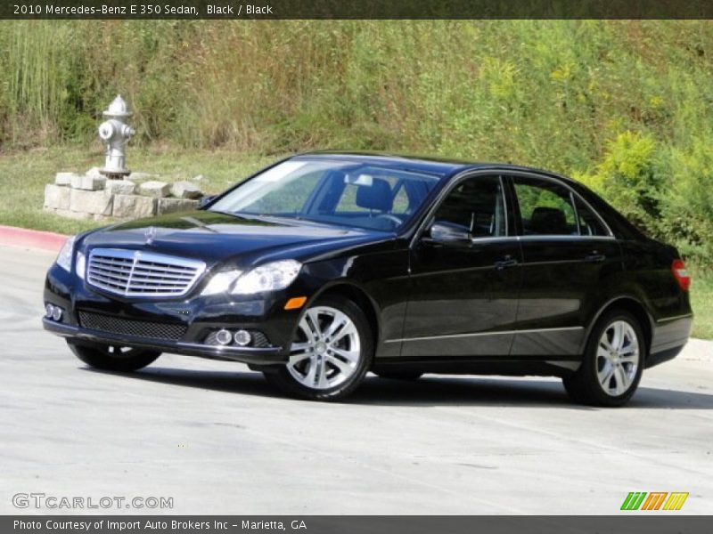 Black / Black 2010 Mercedes-Benz E 350 Sedan