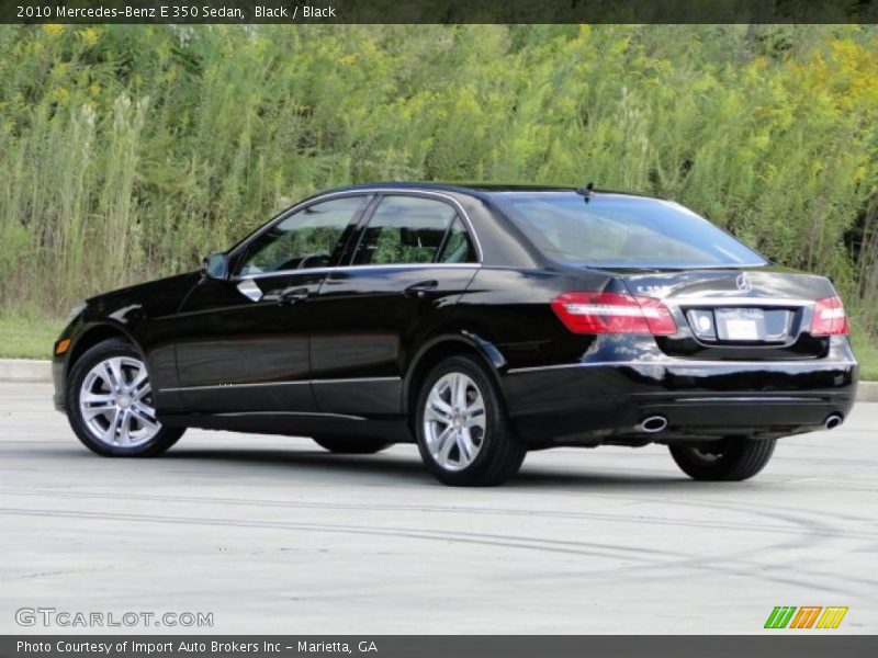 Black / Black 2010 Mercedes-Benz E 350 Sedan