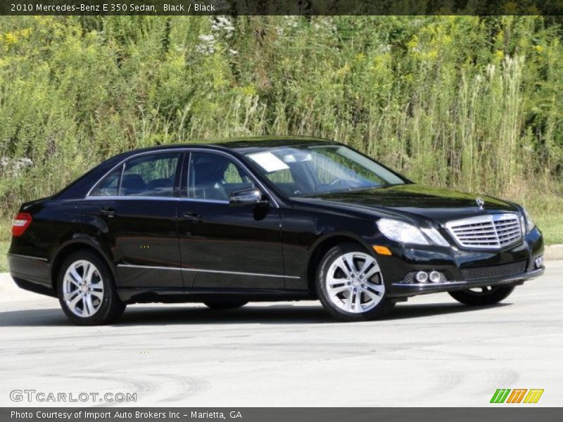Black / Black 2010 Mercedes-Benz E 350 Sedan