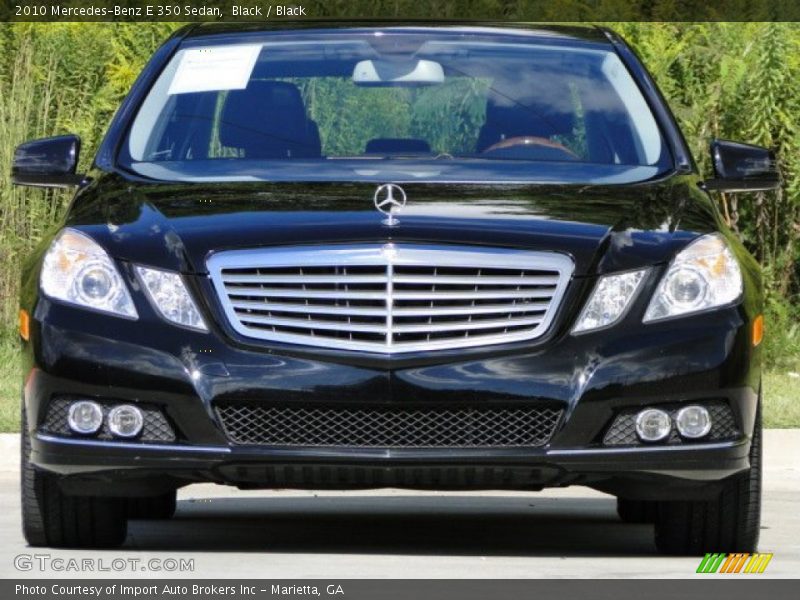 Black / Black 2010 Mercedes-Benz E 350 Sedan