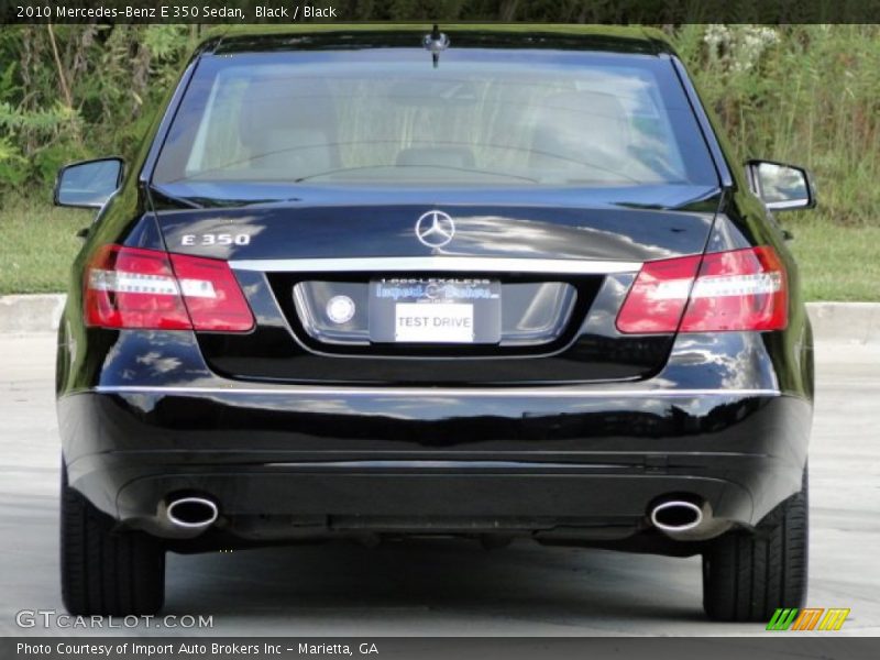 Black / Black 2010 Mercedes-Benz E 350 Sedan