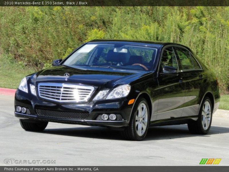 Black / Black 2010 Mercedes-Benz E 350 Sedan