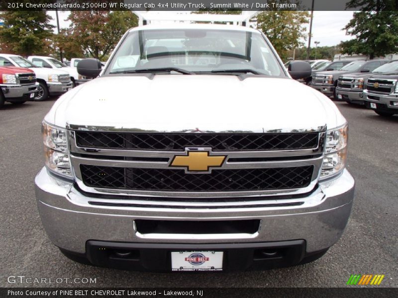 Summit White / Dark Titanium 2014 Chevrolet Silverado 2500HD WT Regular Cab 4x4 Utility Truck