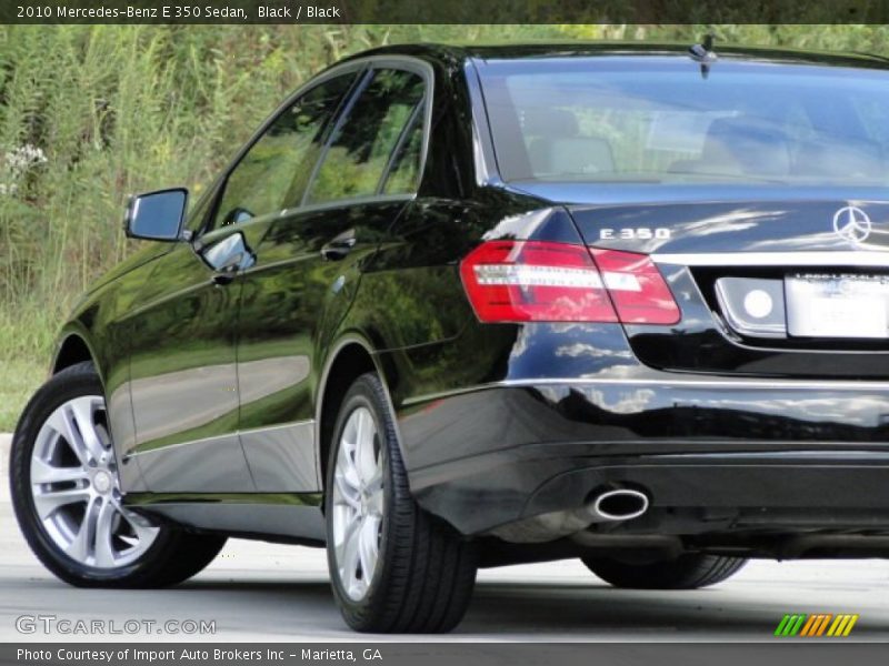 Black / Black 2010 Mercedes-Benz E 350 Sedan