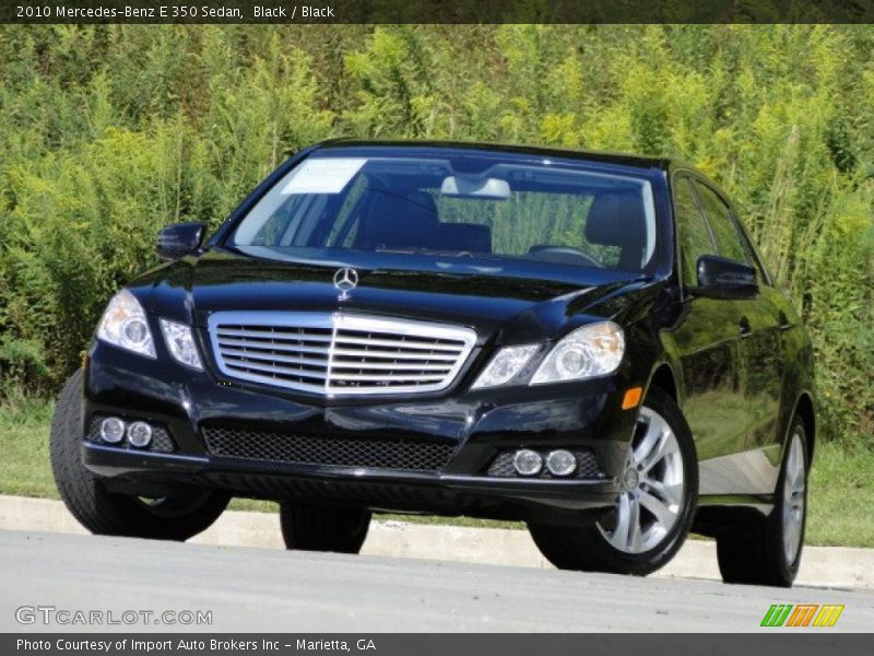 Black / Black 2010 Mercedes-Benz E 350 Sedan