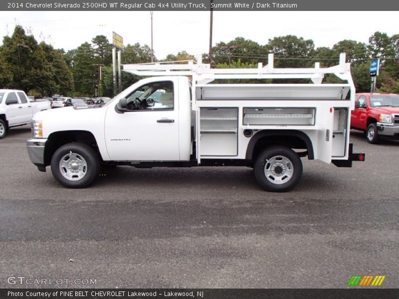 Summit White / Dark Titanium 2014 Chevrolet Silverado 2500HD WT Regular Cab 4x4 Utility Truck
