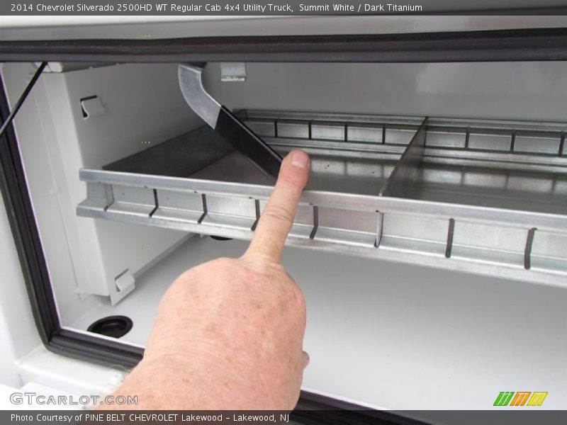 Summit White / Dark Titanium 2014 Chevrolet Silverado 2500HD WT Regular Cab 4x4 Utility Truck