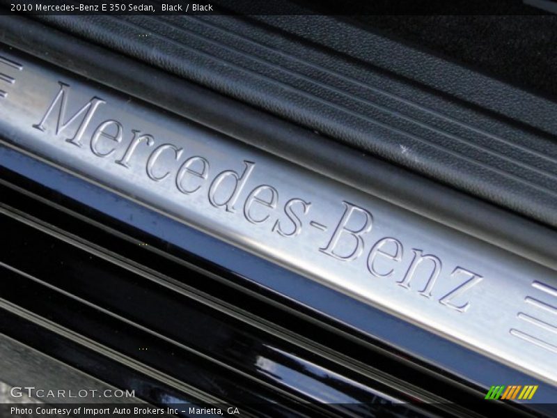 Black / Black 2010 Mercedes-Benz E 350 Sedan