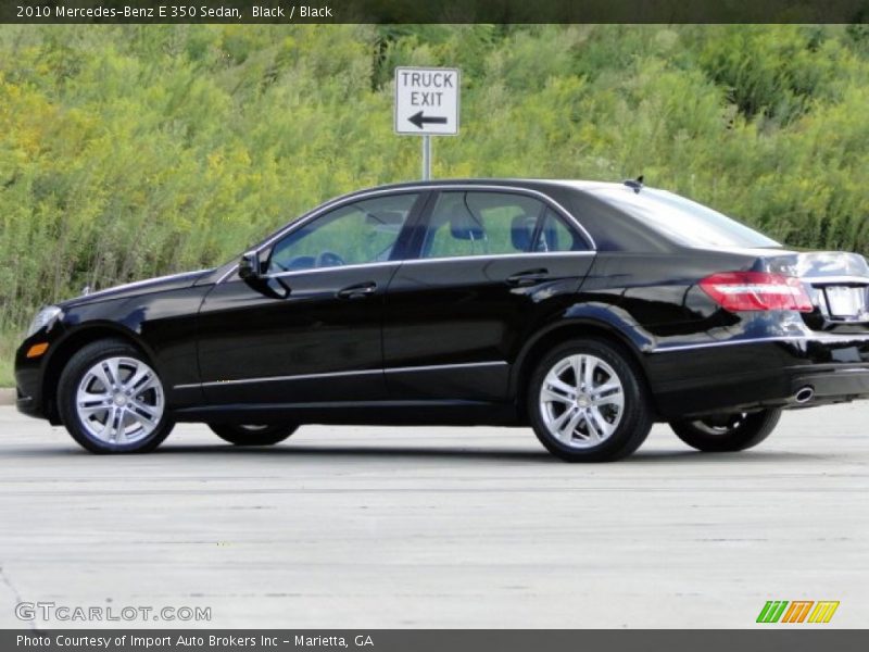 Black / Black 2010 Mercedes-Benz E 350 Sedan