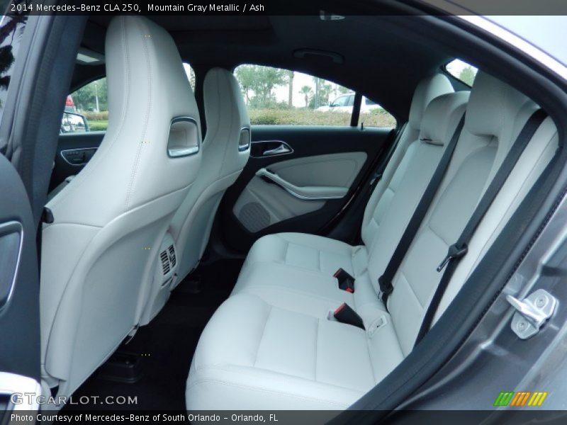 Rear Seat of 2014 CLA 250
