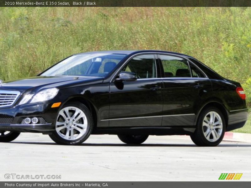 Black / Black 2010 Mercedes-Benz E 350 Sedan