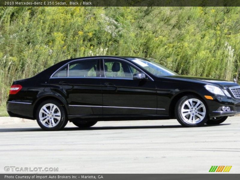 Black / Black 2010 Mercedes-Benz E 350 Sedan