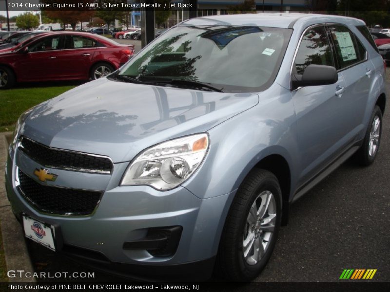 Silver Topaz Metallic / Jet Black 2014 Chevrolet Equinox LS AWD