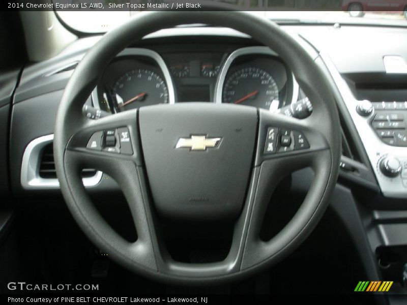 Silver Topaz Metallic / Jet Black 2014 Chevrolet Equinox LS AWD