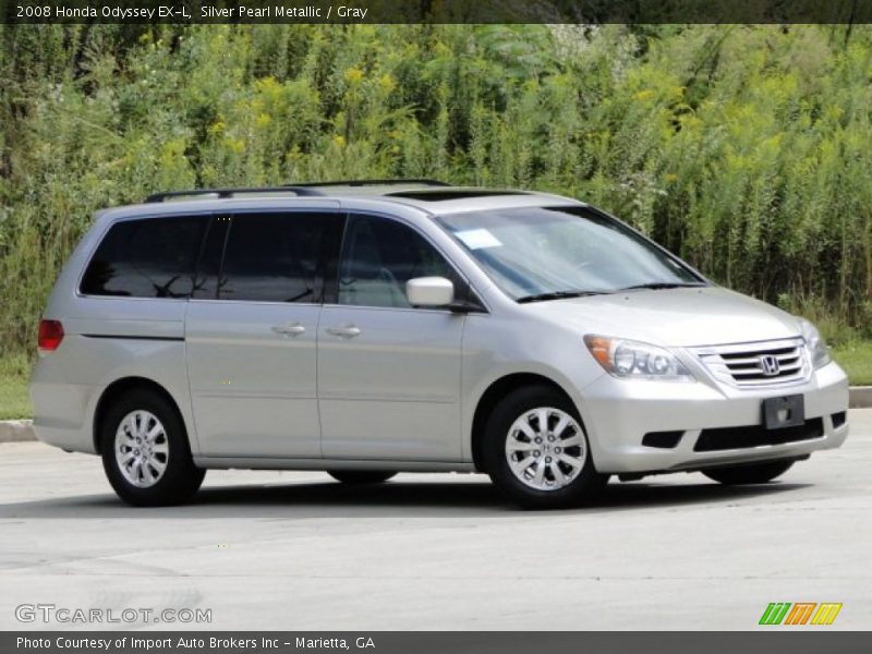 Silver Pearl Metallic / Gray 2008 Honda Odyssey EX-L