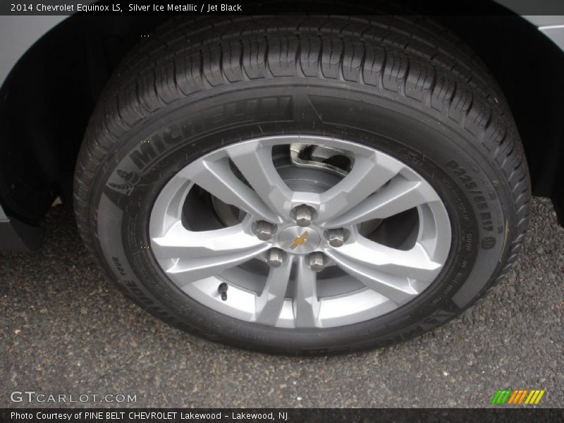 Silver Ice Metallic / Jet Black 2014 Chevrolet Equinox LS