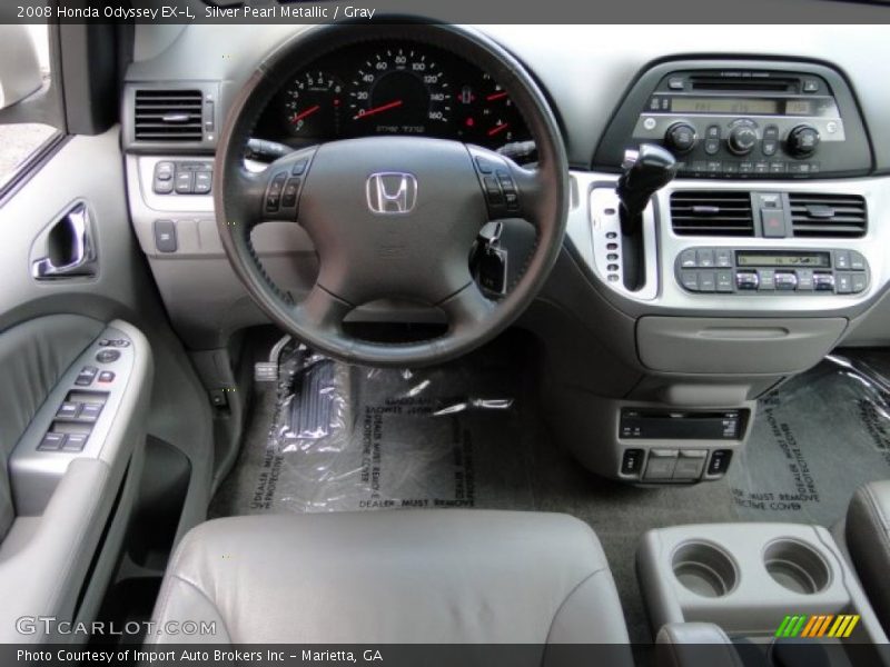Silver Pearl Metallic / Gray 2008 Honda Odyssey EX-L