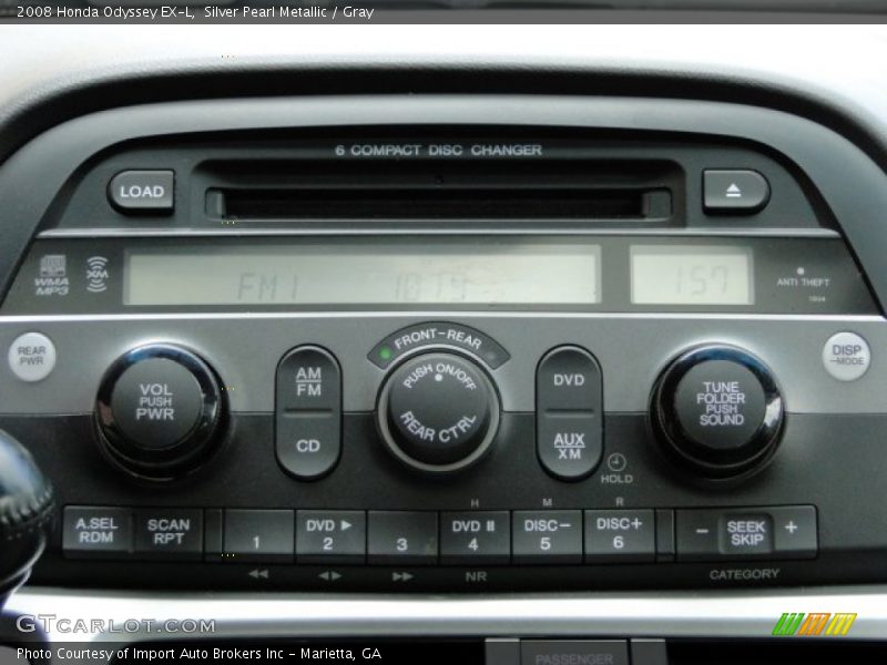 Silver Pearl Metallic / Gray 2008 Honda Odyssey EX-L