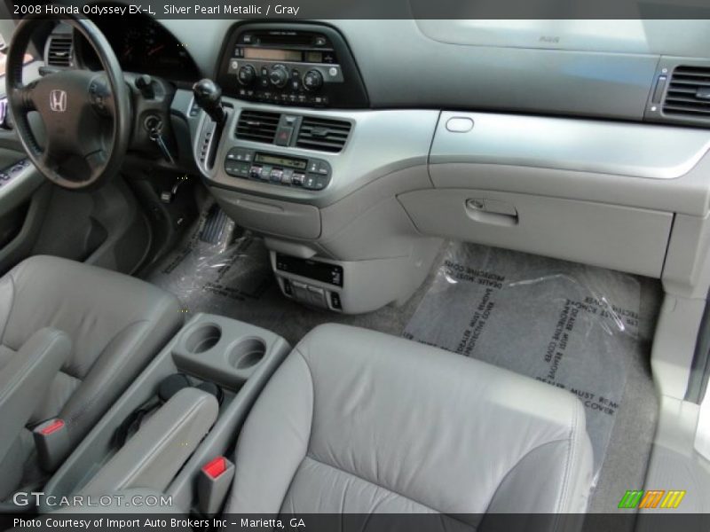 Silver Pearl Metallic / Gray 2008 Honda Odyssey EX-L