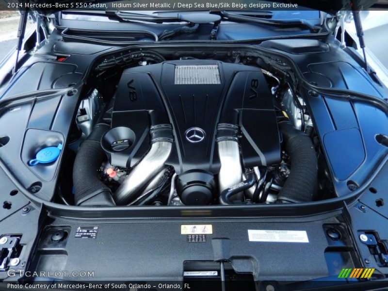  2014 S 550 Sedan Engine - 4.6 Liter Twin-Turbocharged DOHC 32-Valve VVT V8