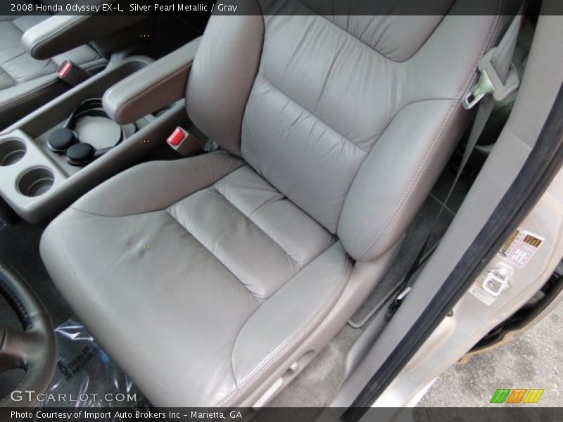 Silver Pearl Metallic / Gray 2008 Honda Odyssey EX-L