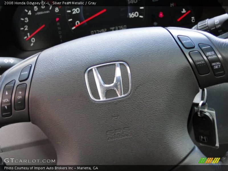 Silver Pearl Metallic / Gray 2008 Honda Odyssey EX-L