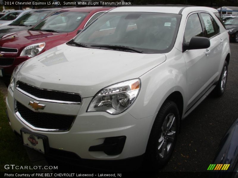 Summit White / Light Titanium/Jet Black 2014 Chevrolet Equinox LS AWD