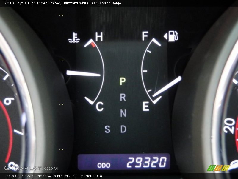 Blizzard White Pearl / Sand Beige 2010 Toyota Highlander Limited