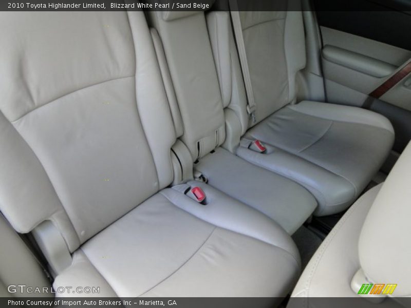 Blizzard White Pearl / Sand Beige 2010 Toyota Highlander Limited