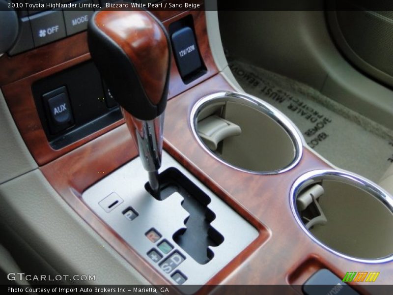 Blizzard White Pearl / Sand Beige 2010 Toyota Highlander Limited