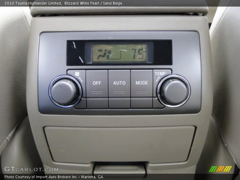 Blizzard White Pearl / Sand Beige 2010 Toyota Highlander Limited