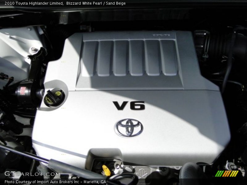 Blizzard White Pearl / Sand Beige 2010 Toyota Highlander Limited