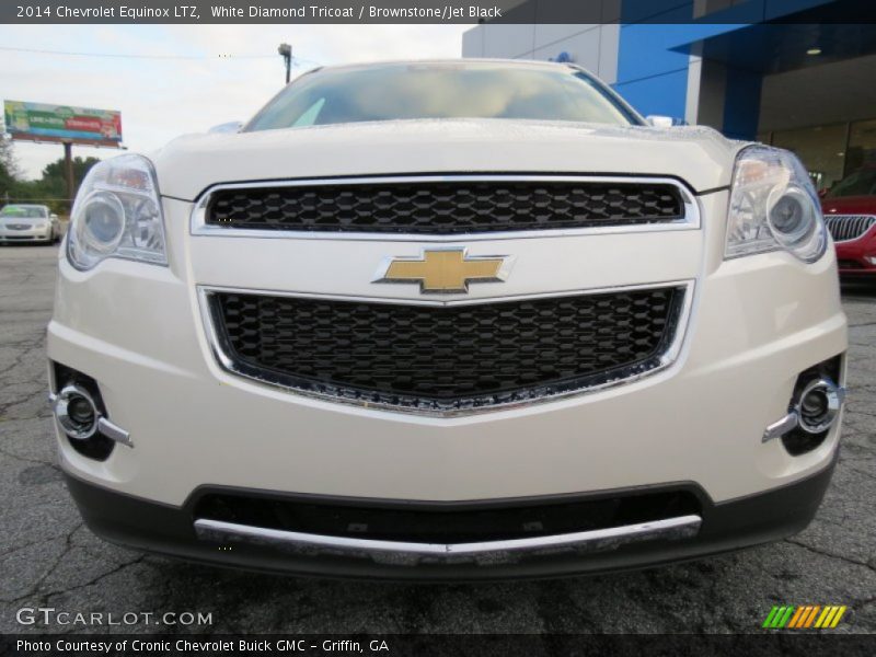 White Diamond Tricoat / Brownstone/Jet Black 2014 Chevrolet Equinox LTZ