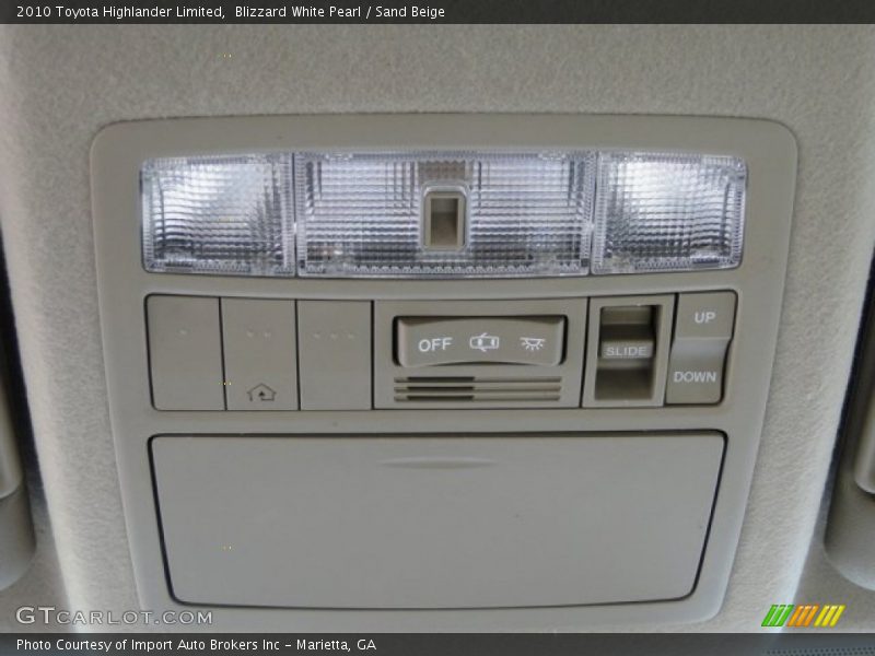 Blizzard White Pearl / Sand Beige 2010 Toyota Highlander Limited