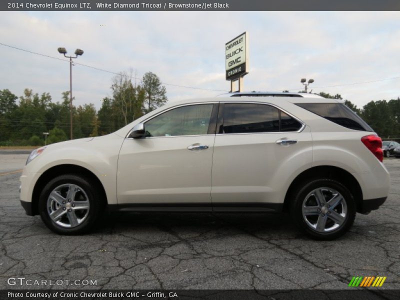 White Diamond Tricoat / Brownstone/Jet Black 2014 Chevrolet Equinox LTZ