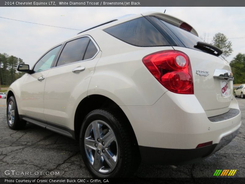 White Diamond Tricoat / Brownstone/Jet Black 2014 Chevrolet Equinox LTZ