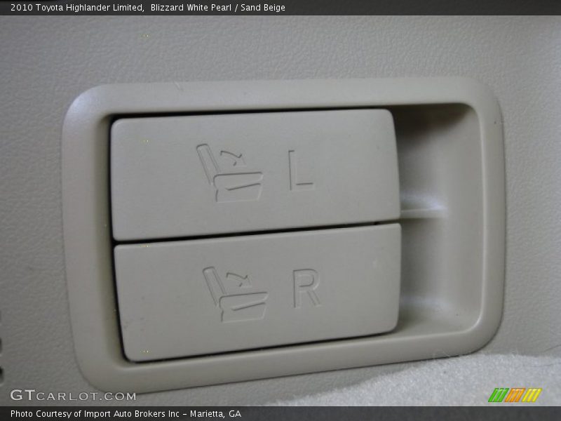 Blizzard White Pearl / Sand Beige 2010 Toyota Highlander Limited