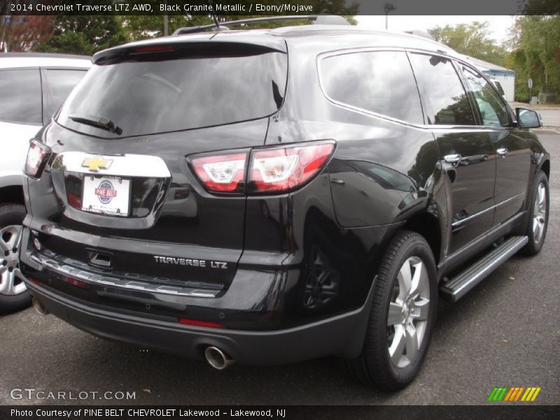 Black Granite Metallic / Ebony/Mojave 2014 Chevrolet Traverse LTZ AWD