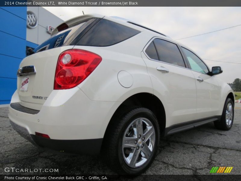 White Diamond Tricoat / Brownstone/Jet Black 2014 Chevrolet Equinox LTZ