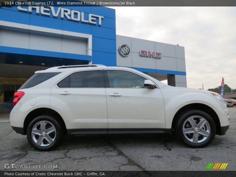 White Diamond Tricoat / Brownstone/Jet Black 2014 Chevrolet Equinox LTZ