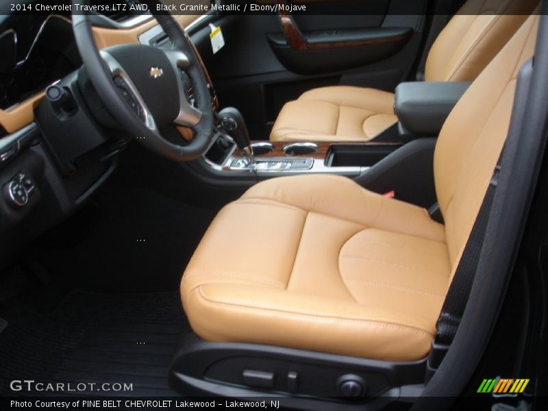 Black Granite Metallic / Ebony/Mojave 2014 Chevrolet Traverse LTZ AWD