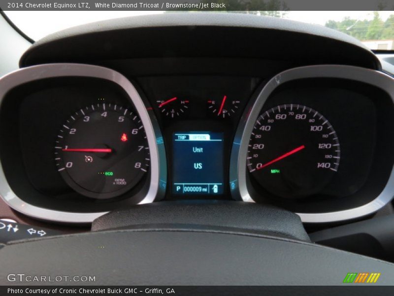 White Diamond Tricoat / Brownstone/Jet Black 2014 Chevrolet Equinox LTZ