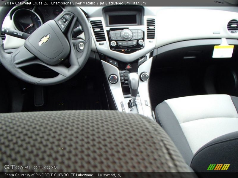 Champagne Silver Metallic / Jet Black/Medium Titanium 2014 Chevrolet Cruze LS